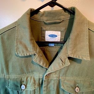 Old Navy denim jacket-olive green